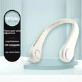 Bladeless Hanging Neck Fan – USB Rechargeable, Adjustable Speed Wearable Neck Fan Babs White USB Type-C