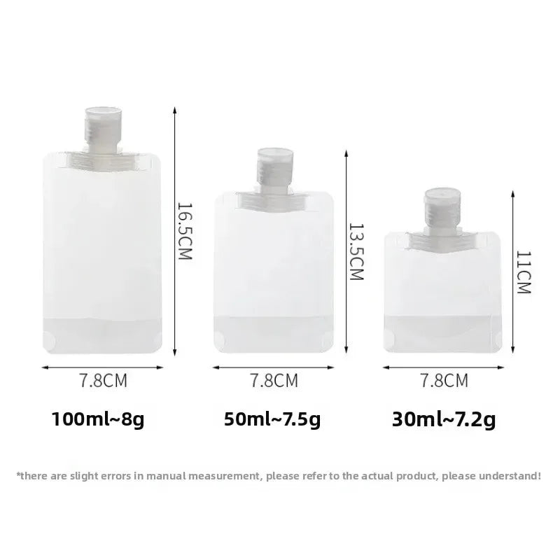 Travel Refillable Cosmetic Bottles Set – Leakproof 1oz 1.7oz 3.4oz Travel Bottle Set Babs