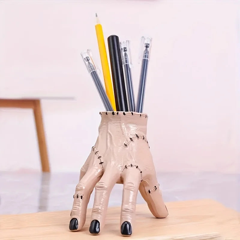 Frankenstein's Hand Pen Holder | Halloween Desk Organizer Novelty Pen Holder Babs