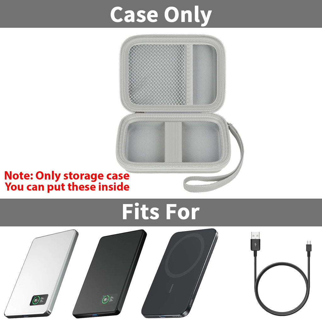 MagSafe Power Bank Hard Case – EVA Travel Storage Bag | paiyule Power Bank Storage Case Babs