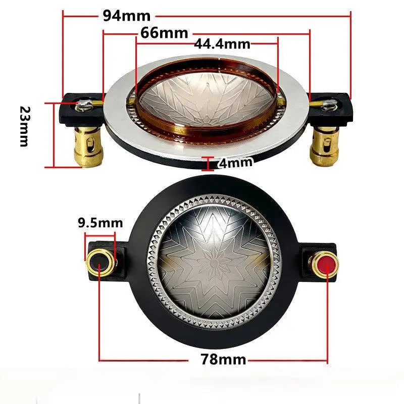 HUXUAN 44.4mm Titanium Tweeter Replacement Diaphragm Tweeter Diaphragm Babs A4