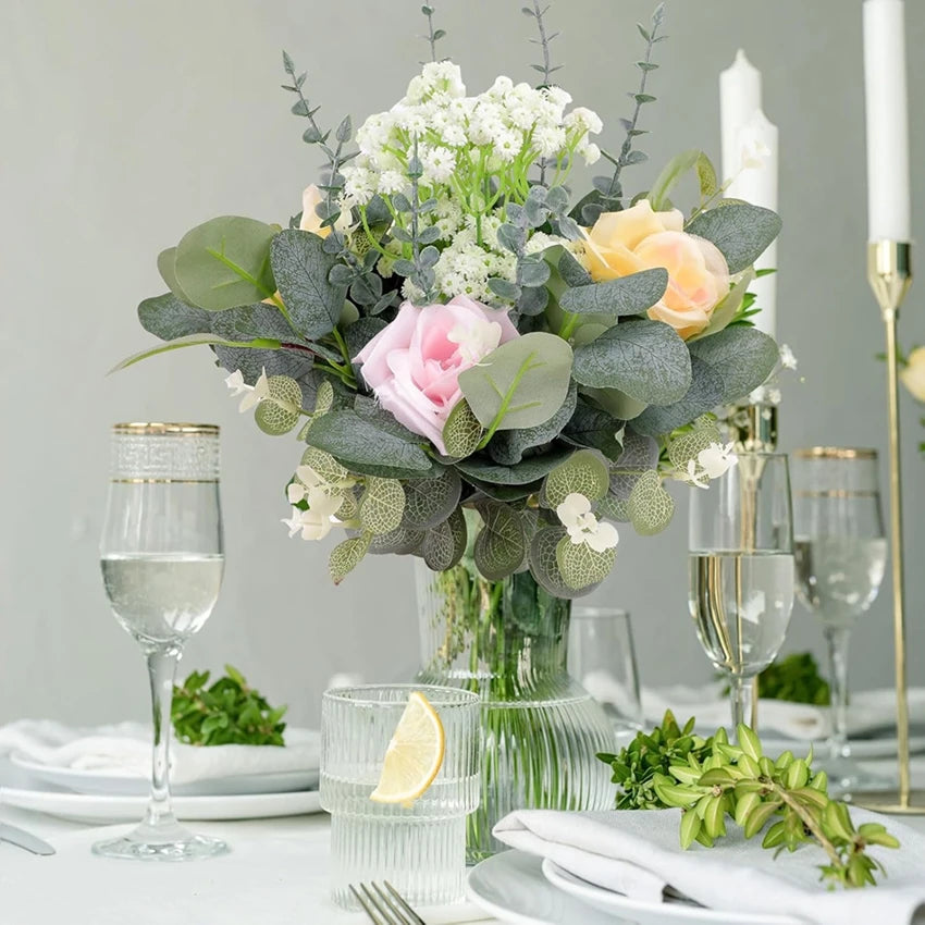 5-Piece Artificial Flower Bouquet – Wedding & Home Décor Artificial Flower Bouquet Babs