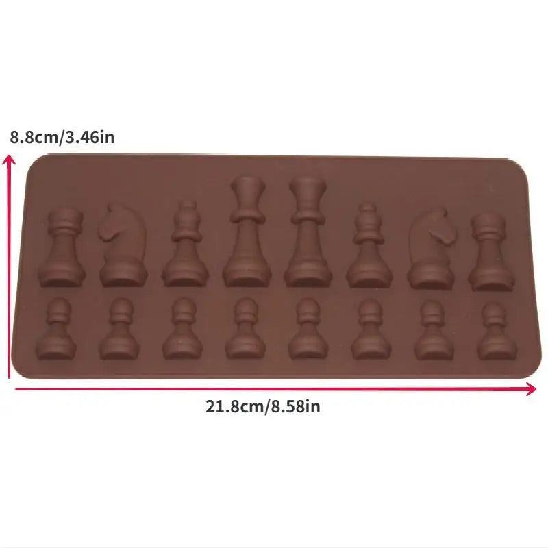 Chess Silicone Chocolate Mold – Ice Cube & Candy Tray Silicone Baking Mold Babs