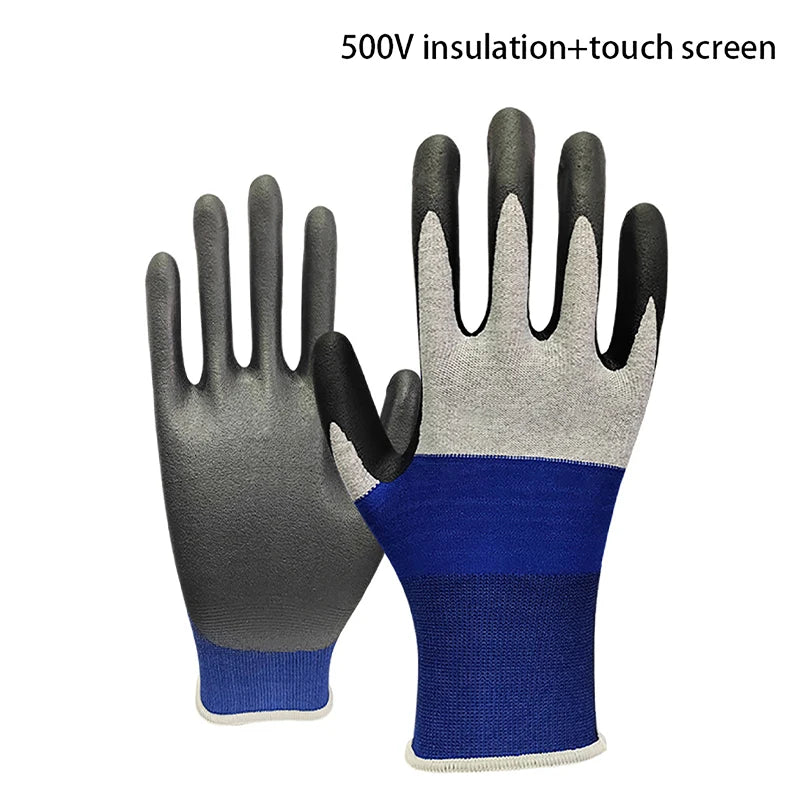 Ultrathin Rubber Insulating Gloves 400V/500V Touch Screen Safe Electrical Safety Gloves Babs B