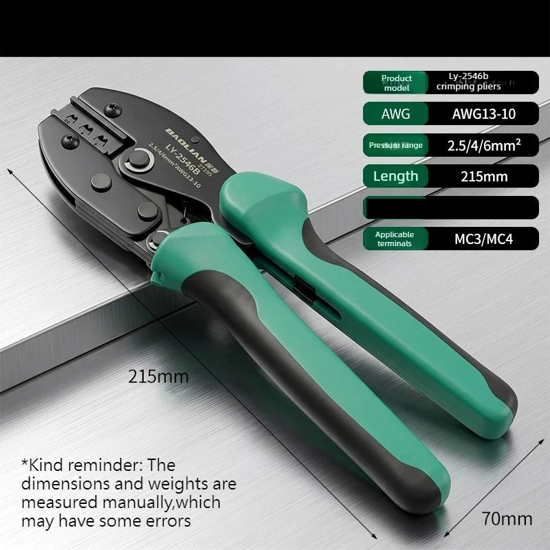 MC4 Solar Crimping Pliers – Aluminum & Copper Tube Crimper Crimping Pliers Babs 1PC