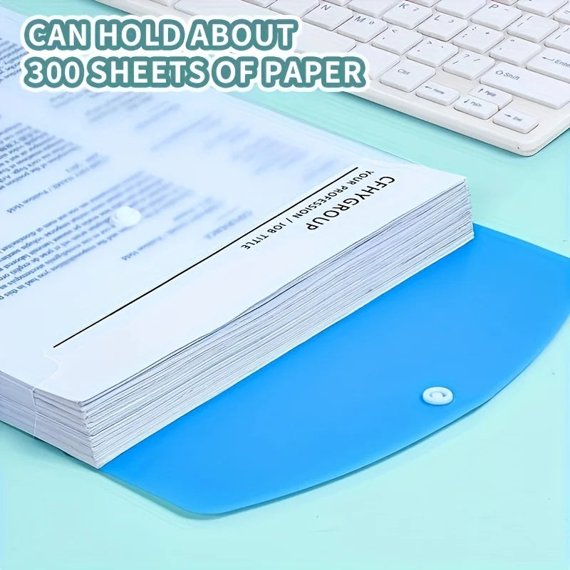 6 A4 Loose Leaf Binders | 11-Ring PP Folders with Label Pockets Loose Leaf Binder Babs