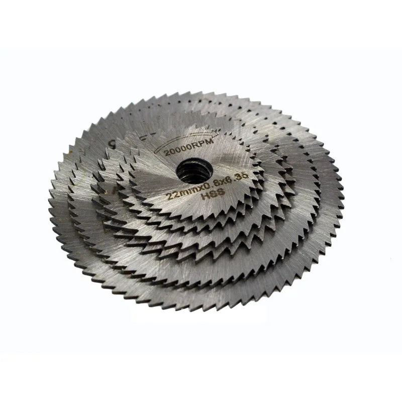 7-Pc Mini HSS Circular Saw Blade Set – Metal & Wood Cutting Circular Saw Blade Set Babs