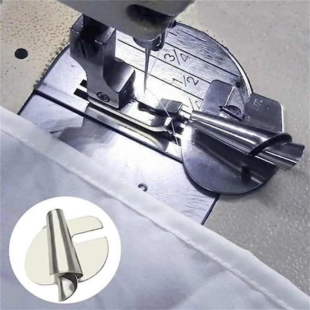 Rolled Hem Presser Foot 3–10mm Stainless Steel Universal Sewing Sewing Presser Foot Babs