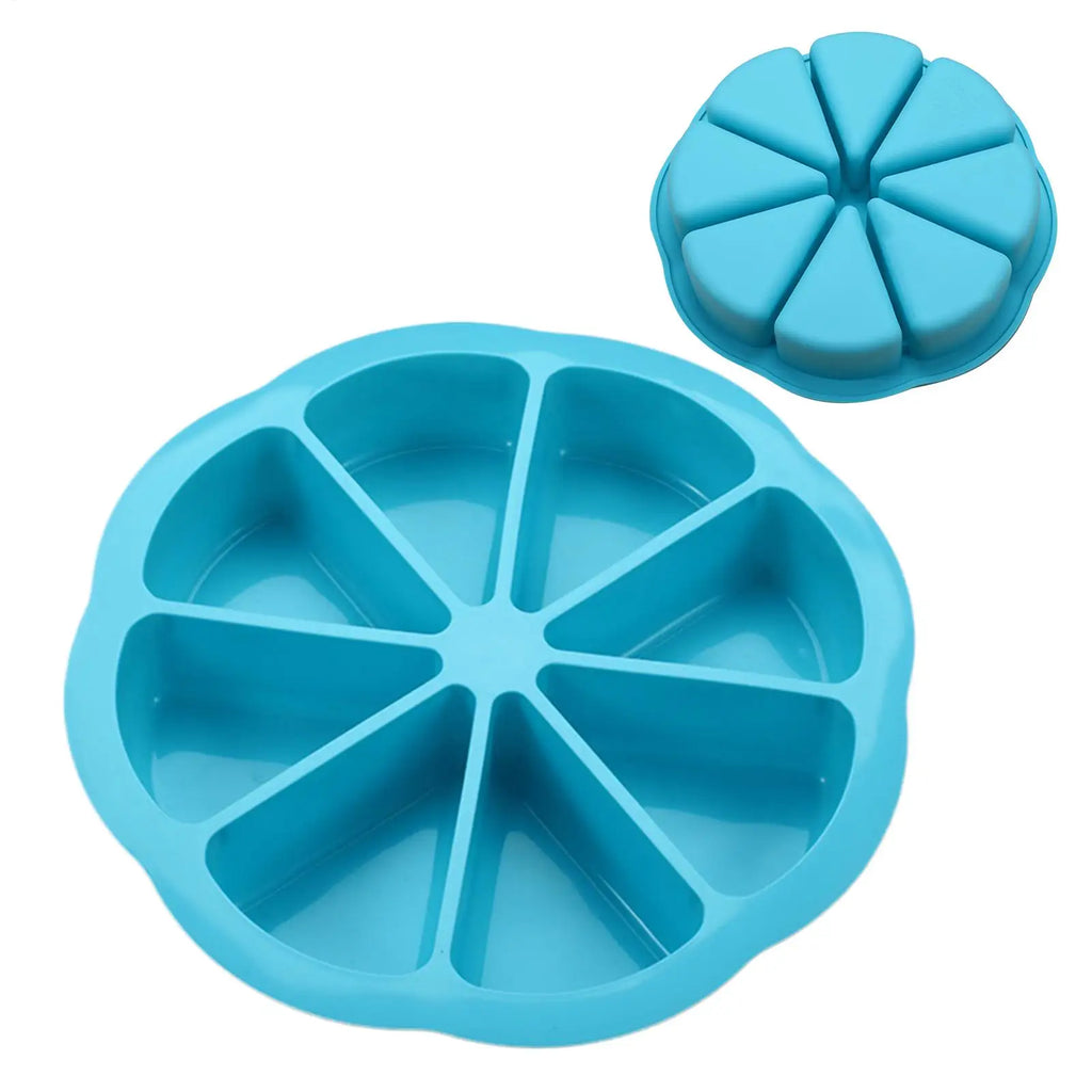 8-Cavity Silicone Triangle Cake Mold – Non-Stick Baking Tray Silicone Baking Mold Babs