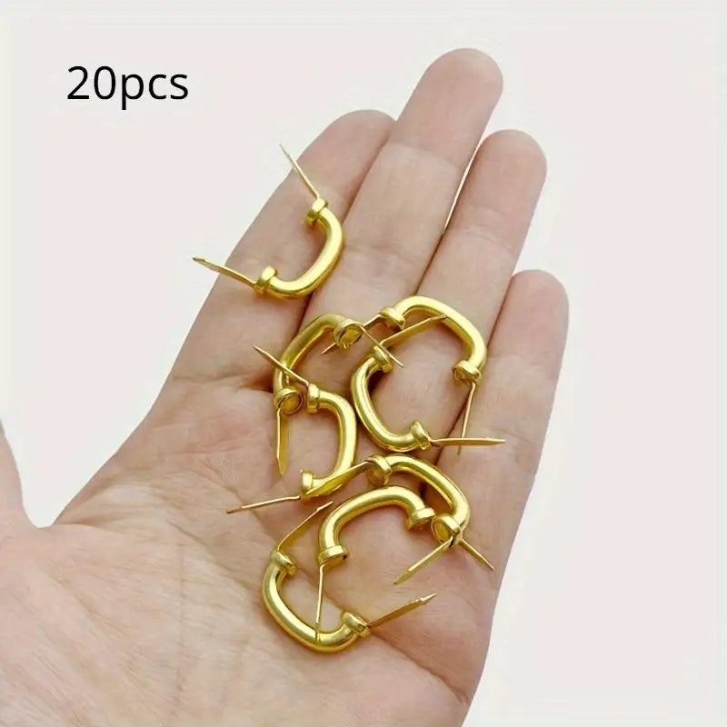 20pcs Mini Drawer Handles for Makeup & Jewelry Box Organizer Drawer Handles Set Babs Golden20pcs