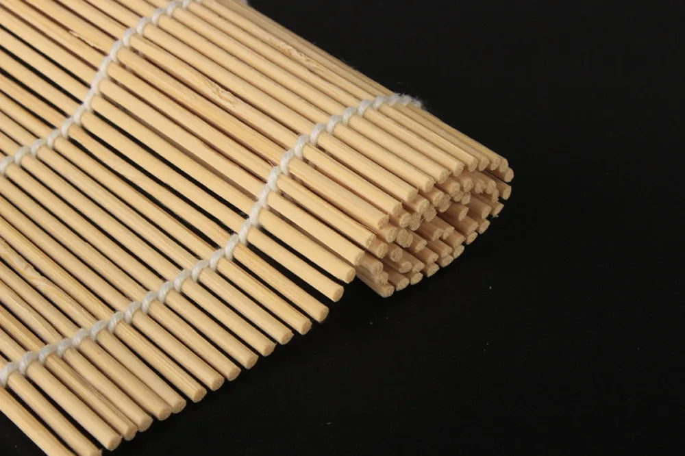 Bamboo Sushi Maker Kit – Rolling Mat & Rice Paddle Set Sushi Making Kit Babs
