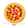 Plush Dog Squeaky Toy – Doughnut & Pizza Chew Toy for Dogs Dog Squeaky Toy Babs Pizza