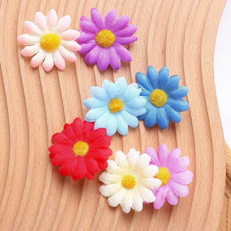 Artificial Silk Daisy Flower Heads – 30/50/100 Pcs for Decor Artificial Silk Flowers Babs
