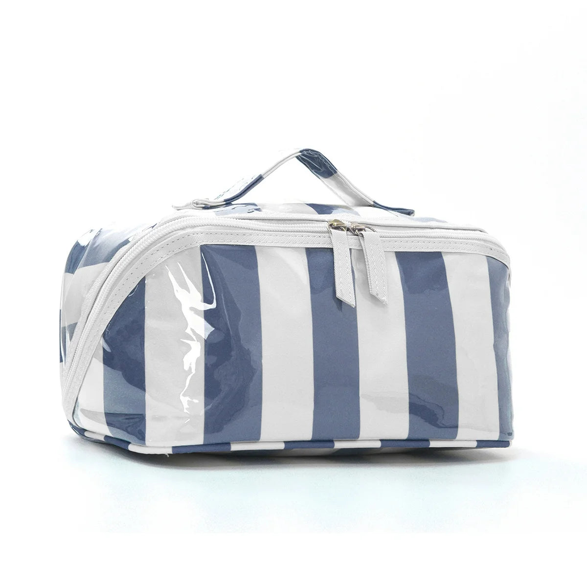 Travel Makeup & Tech Organizer Pouch – Zipper Canvas Bag Travel Organizer Pouch Babs Navy blue