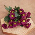 Silk Daisy Artificial Flowers for Wedding, Home & Party Décor Artificial Flower Stems Babs Purple Red 1pc