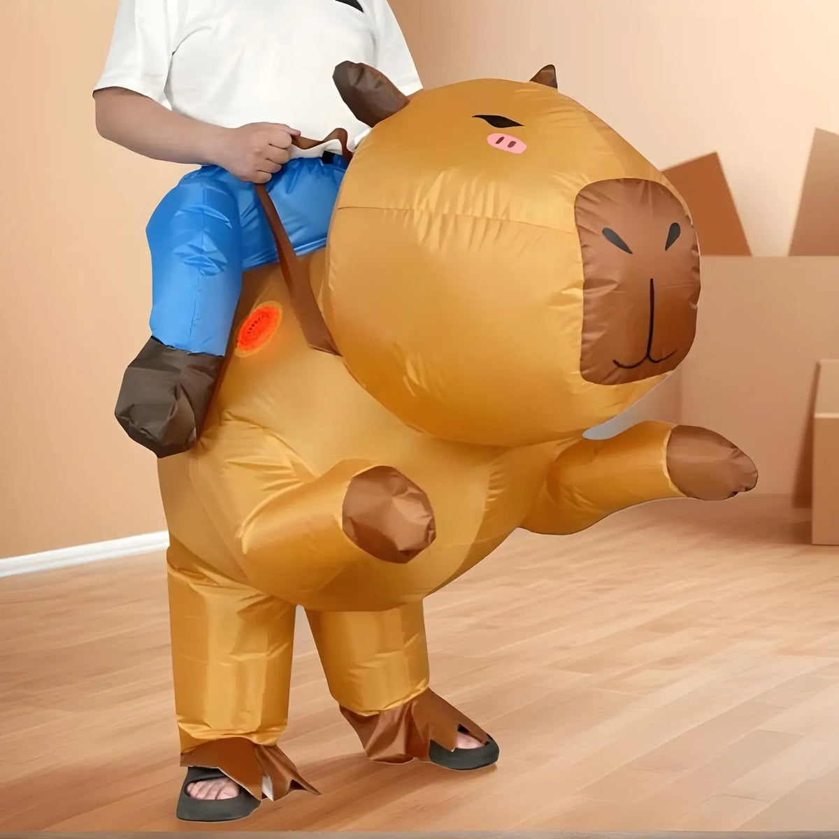 Inflatable Capybara Ride-On Costume – Halloween & Cosplay Inflatable Costume Babs