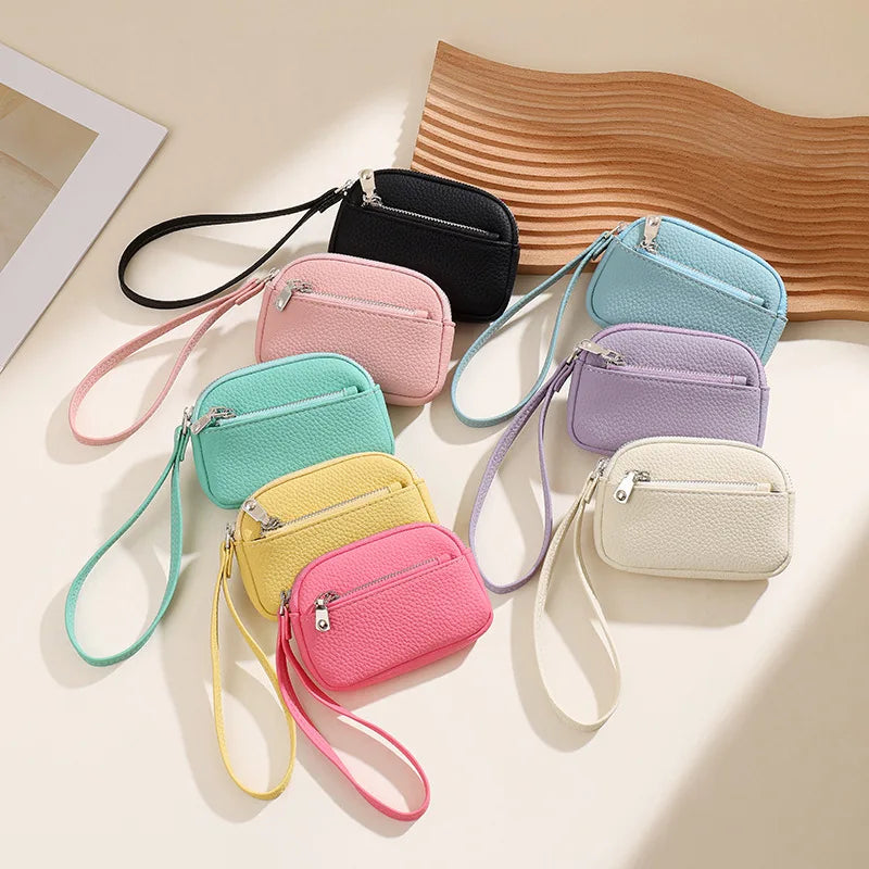 Mini PU Keychain Purse – Lipstick & Earphone Holder Wallet Mini Keychain Purse Babs