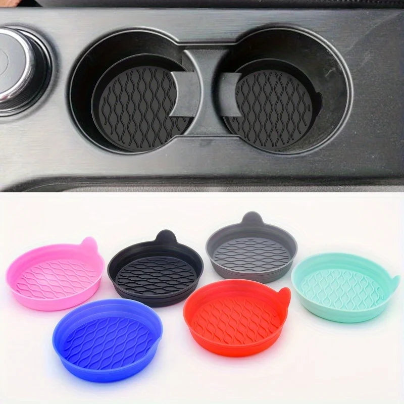 Car Cup Holder Coasters 2-Pack – Non-Slip & Easy to Clean Car Cup Coaster Babs