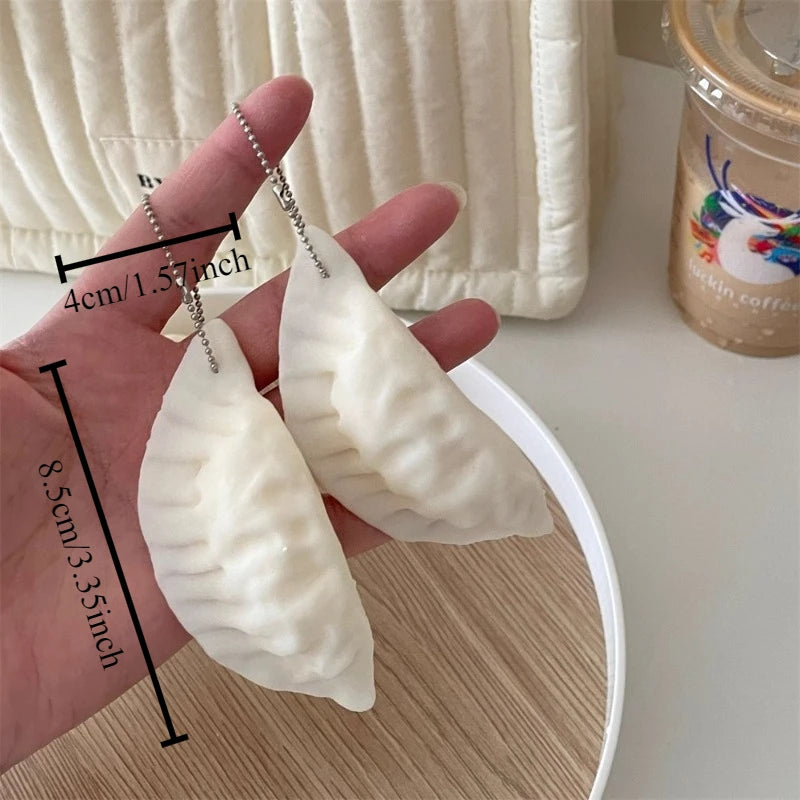 Dumpling Squishy Fidget Toy – Soft TPR Pendant Gift, 1/2 Pcs Squishy Fidget Toy Babs