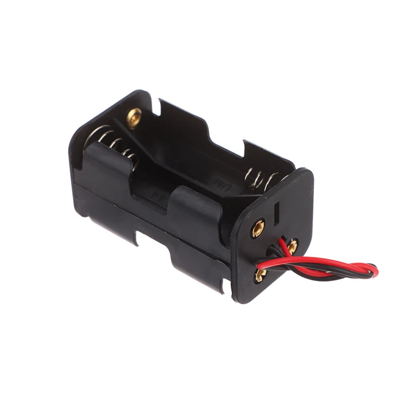 6V AA Battery Holder 4-Cell Plastic Case with Wire Lead Battery Holder Babs