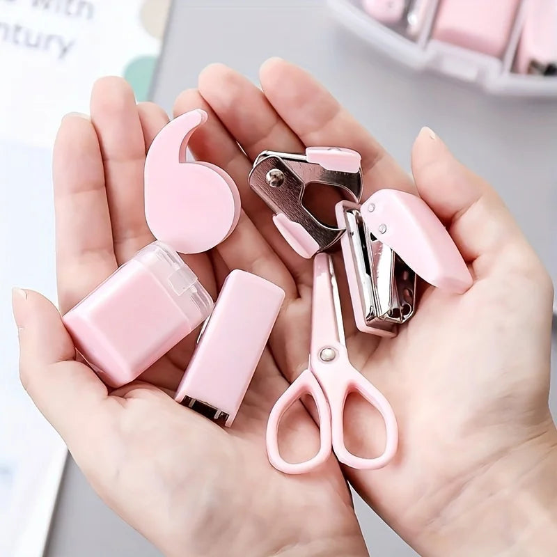 8-Piece Mini Stationery Gift Set – Stapler, Puncher & More Stationery Gift Set Babs