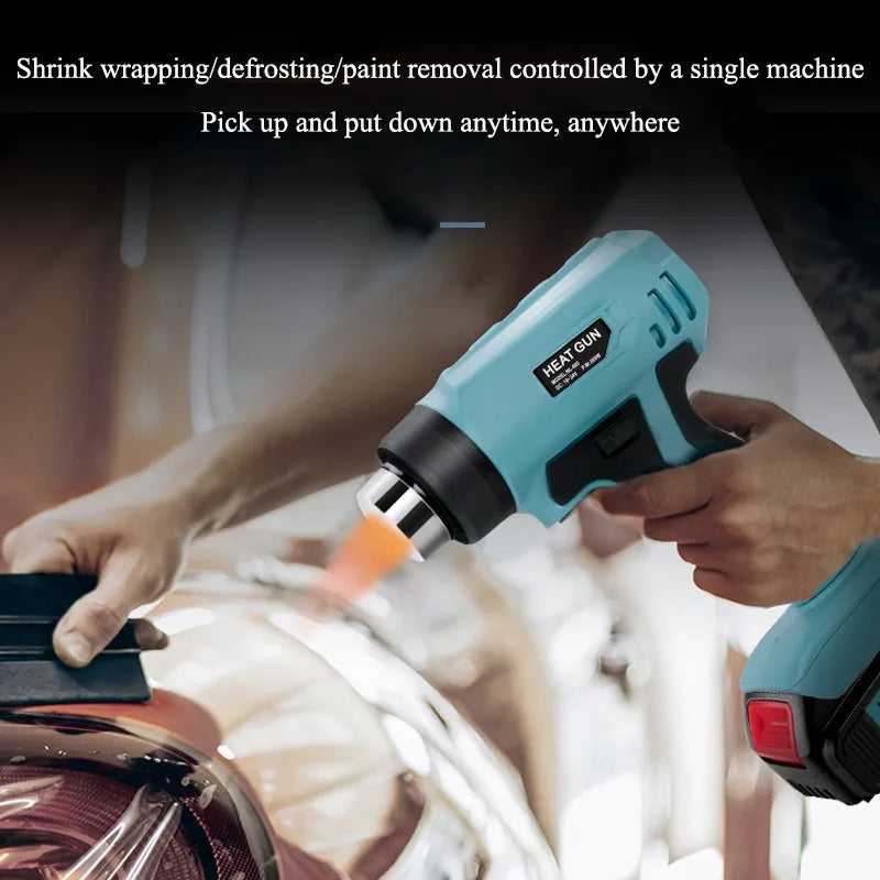 Cordless 18V Heat Gun 360W with 4 Nozzles – DIY & Craft Tool Cordless Heat Gun Babs