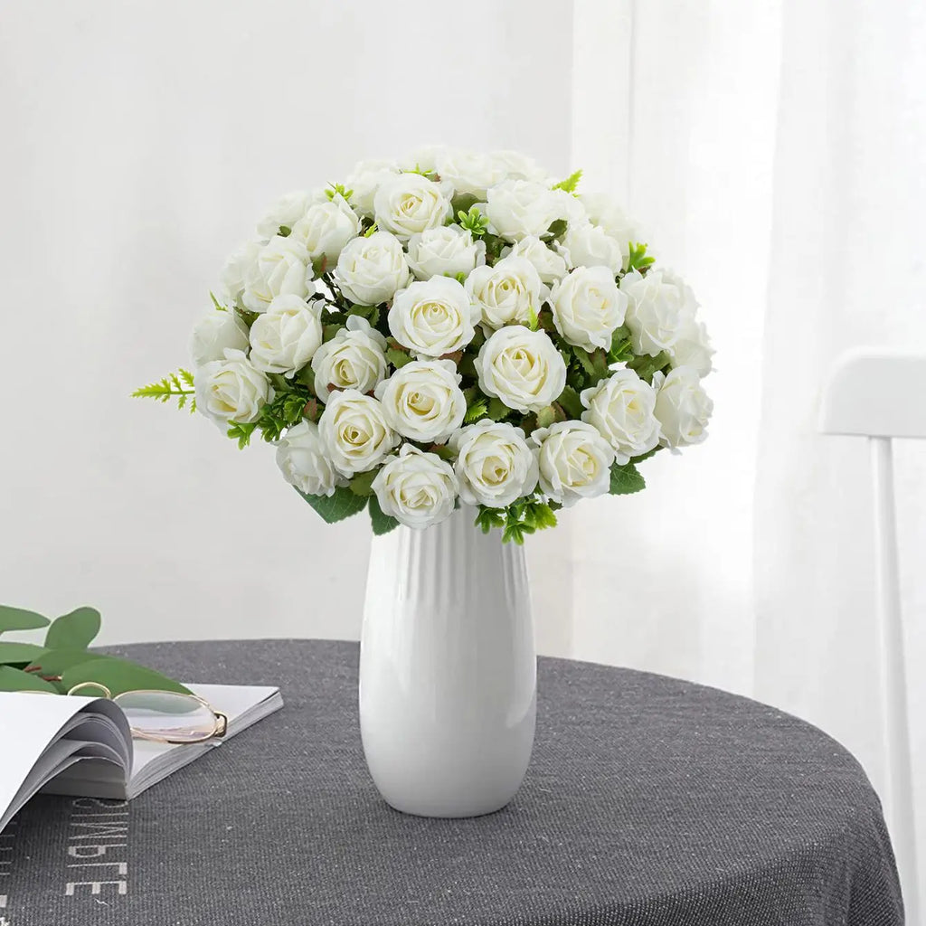 Artificial Silk Rose Bouquet – Wedding & Home Décor Artificial Silk Flowers Babs