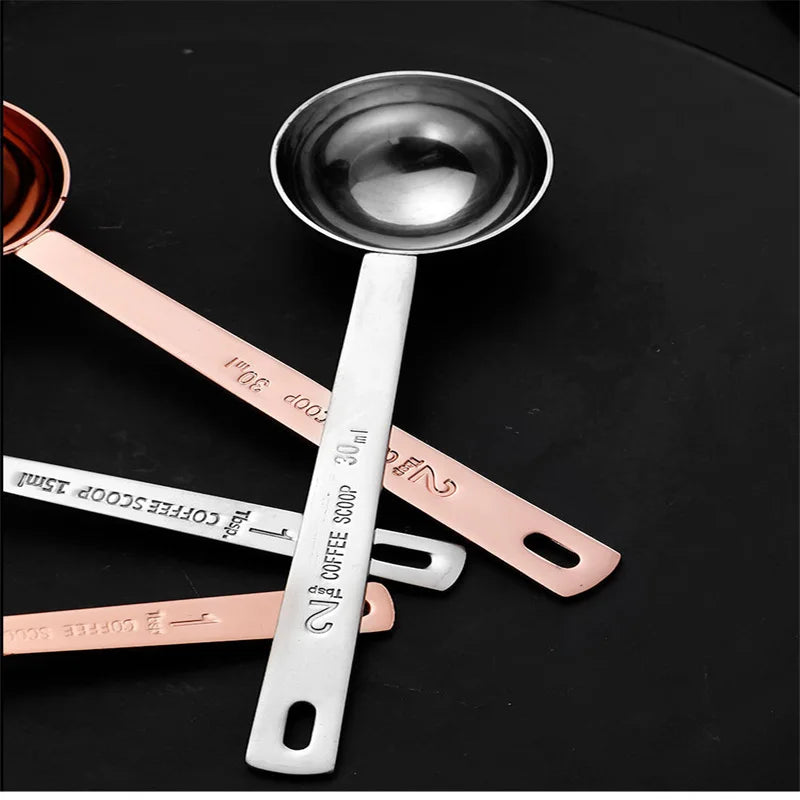 Stainless Steel Coffee Measuring Spoon & Sealing Clip Coffee Measuring Spoon Babs