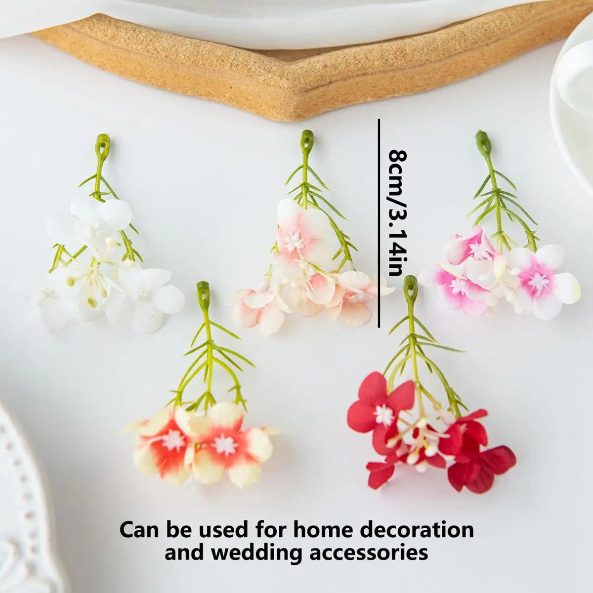 50/100pcs Silk Plum Blossom Artificial Flowers – Party & Wedding Decor Artificial Silk Flowers Babs