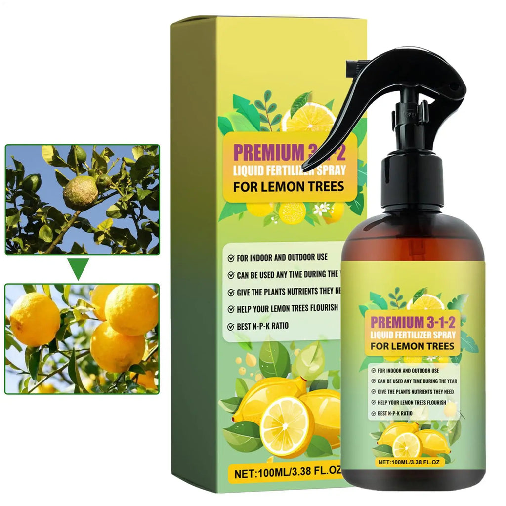 Lemon Tree Liquid Fertilizer – Organic Leaf Growth Spray 100ml Liquid Plant Fertilizer Babs 100ml