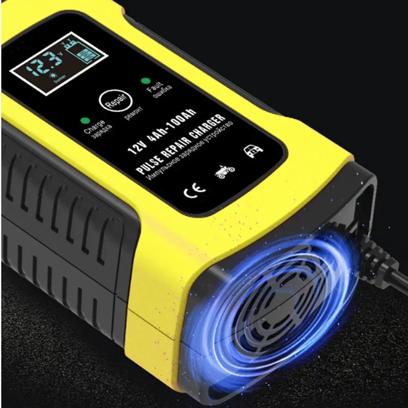 12V 5A Automatic Car Battery Charger – LCD, AGM & Wet Car Battery Charger Babs