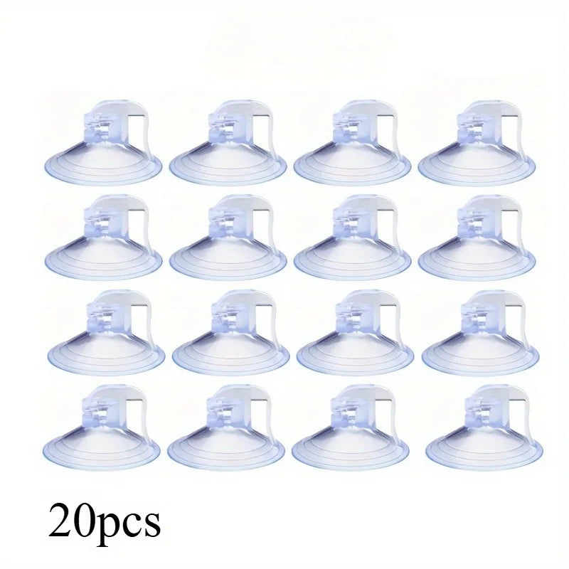 20pcs Car Window Sunshade Suction Cup Hooks – PVC Loop Design Car Suction Cup Hooks Babs 20pcs
