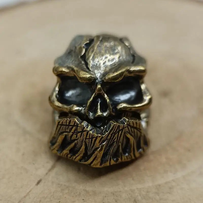 Handmade Brass Skull Pendant Bead Charm – DIY Keychain Jewelry Jewelry Charm Pendant Babs 1pc