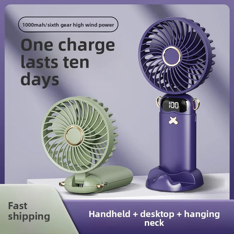 USB Rechargeable Mini Desk Fan – Portable Office & Dorm Fan Portable Desk Fan Babs