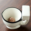 Toilet-Shaped Ceramic Mug | Novelty Coffee & Tea Cup Gift Novelty Ceramic Mug Babs 1 201-300ml