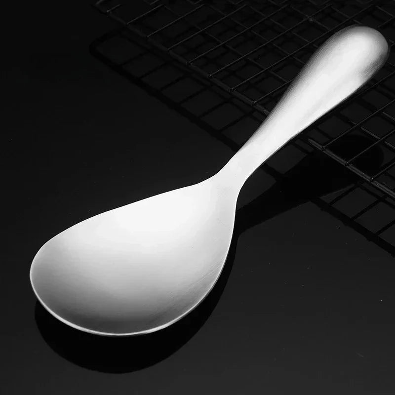 304 Stainless Steel Rice Spoon – Large Non-Stick Kitchen Scoop Kitchen Rice Spoon Babs