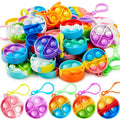 Mini Pop Keychain Fidget Toys 10/20Pcs – Kids Party Favors Fidget Toy Keychain Babs Mix 20Pcs