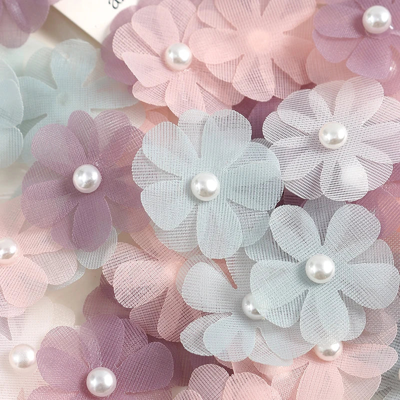 Pearl Artificial Silk Rose Heads 30/50 Pcs – Wedding & Home Decor Artificial Flower Heads Babs