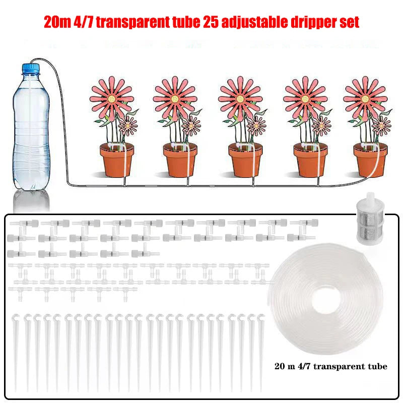 Automatic Drip Irrigation Kit – Adjustable Flow Indoor Plants Drip Irrigation Kit Babs