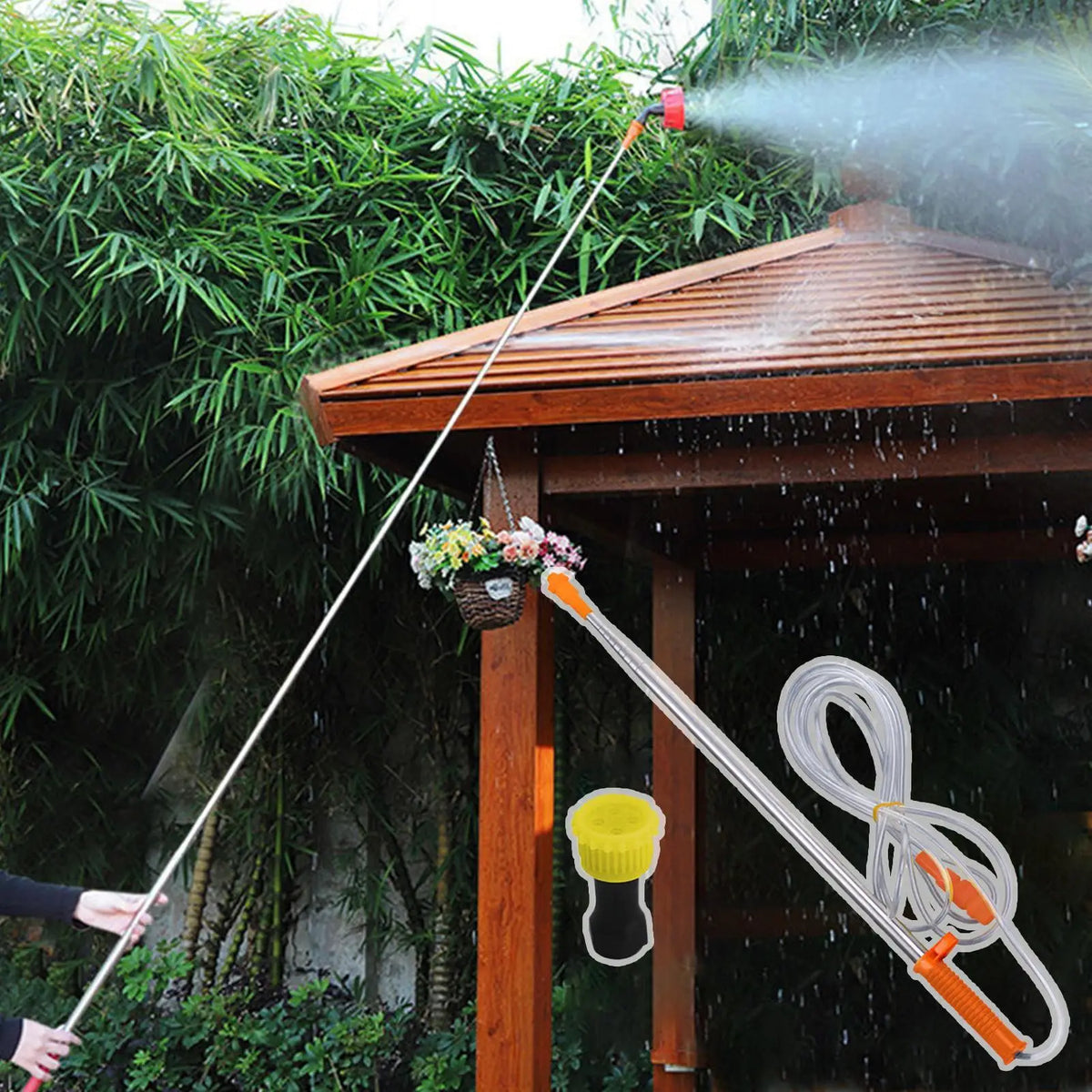 2.6m Telescopic Spray Wand – Stainless Steel Garden Sprayer Rod Garden Sprayer Wand Babs