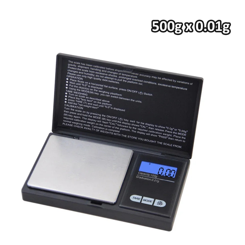 Mini Digital Pocket Scale – 0.01g Jewelry Gold Gram Scale Digital Pocket Scale Babs 500gx0.01g