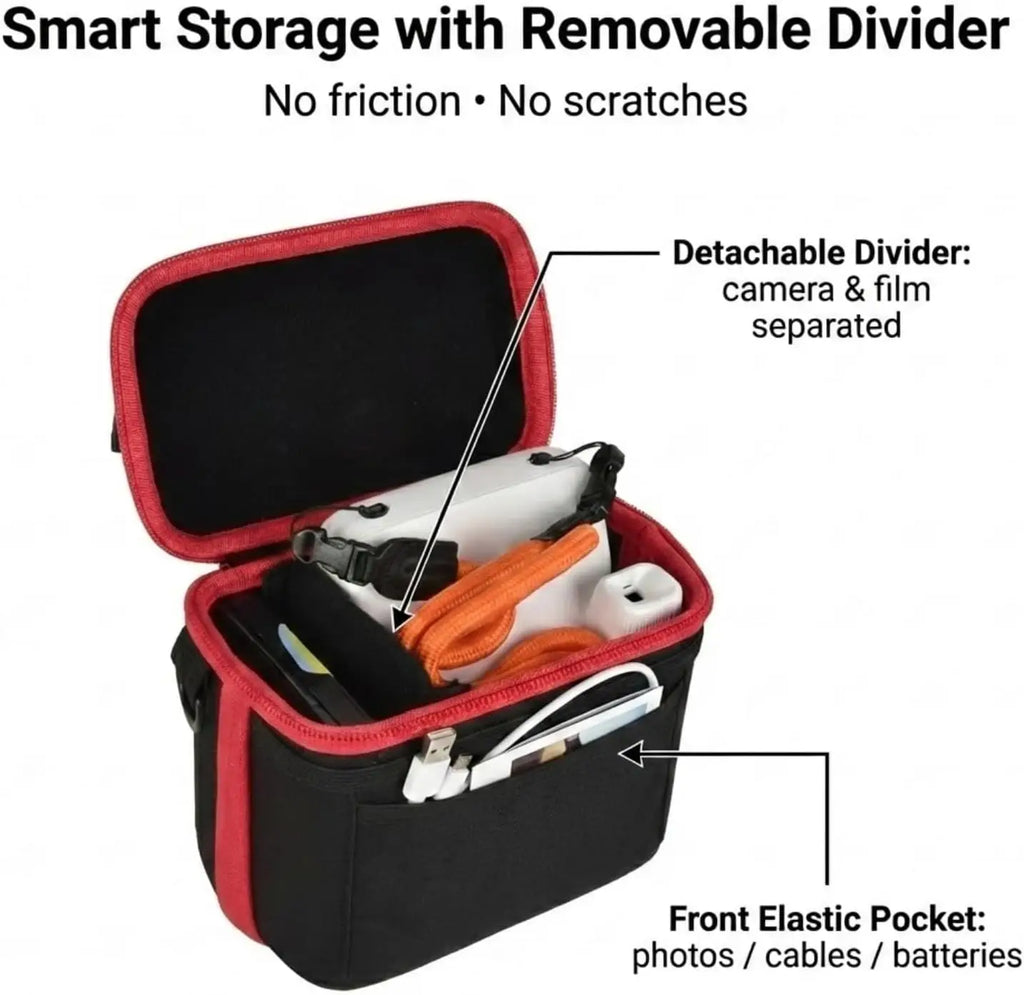 Polaroid Instant Camera Case – Hard EVA Carrying Bag with Strap Camera Carrying Case Babs