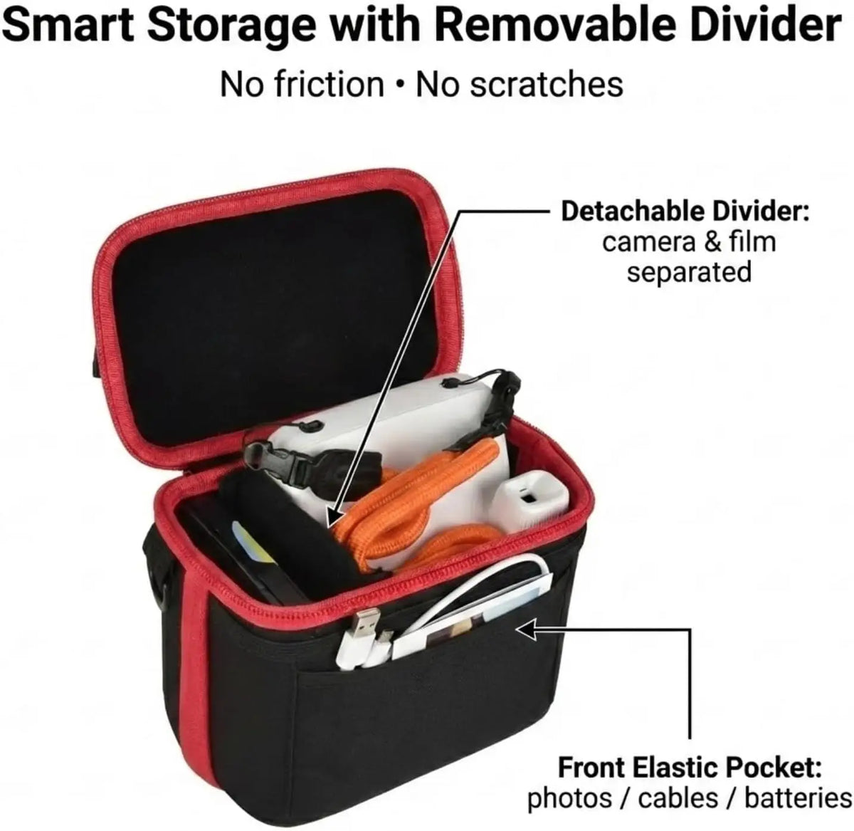 Polaroid Instant Camera Case – Hard EVA Carrying Bag with Strap Camera Carrying Case Babs