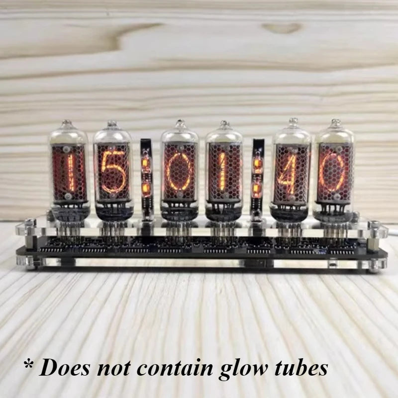 6-Digit IN-8 Nixie Tube Clock Base – LED Motherboard Nixie Tube Clock Base Babs