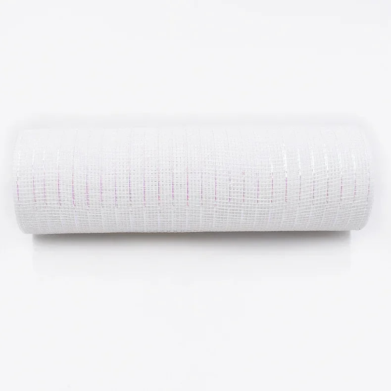10 Yards Christmas Mesh Tulle Ribbon Roll – Gold & Silver Christmas Mesh Ribbon Babs Multi 1PCS