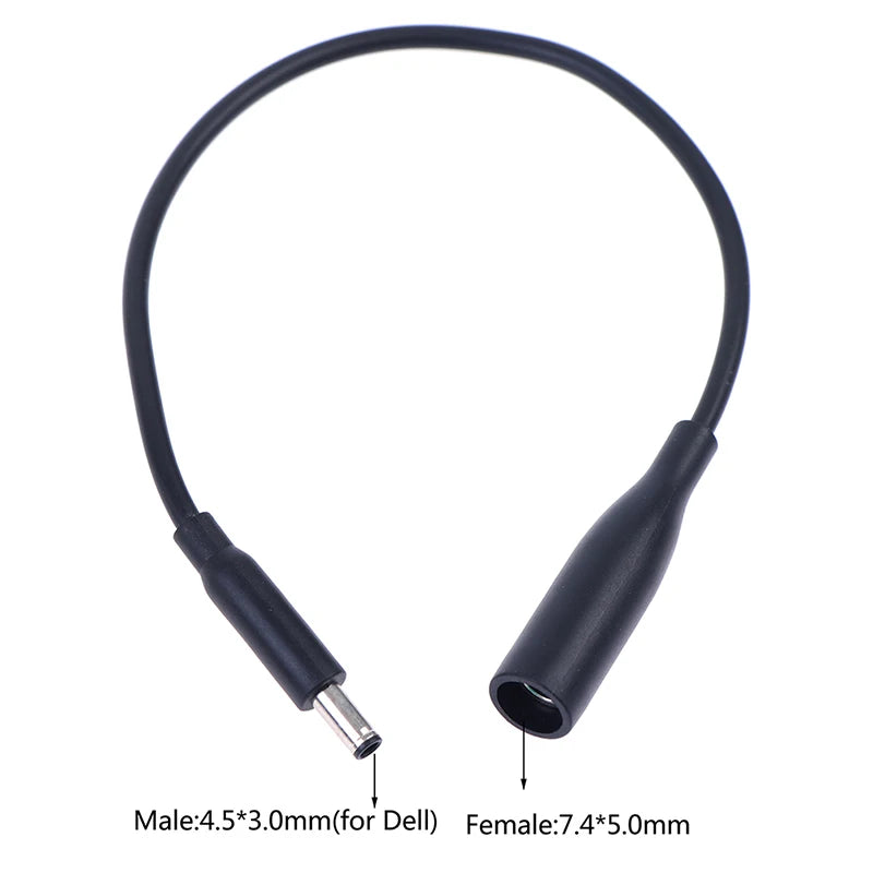 DC Power Adapter Cable 7.4×5.0mm Female to 4.5×3.0mm Male DC Cable Adapter Babs