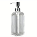 Large Clear Glass Soap Dispenser – Press Pump Bottle Glass Soap Dispenser Babs 1pc