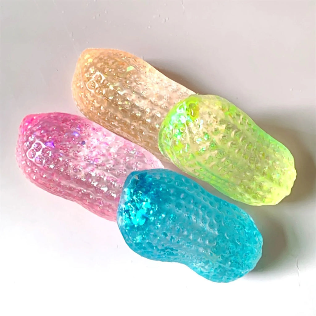 Glitter Peanut Squishy Toy – Slow Rising ASMR Sensory Fidget Squishy Fidget Toy Babs