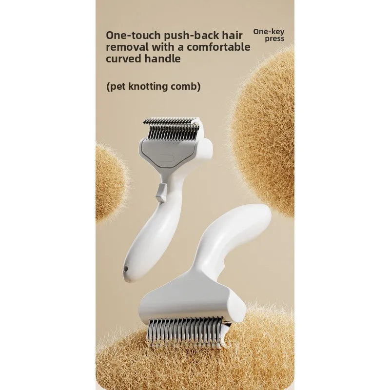 Pet Deshedding Brush – Stainless Steel Cat & Dog Grooming Pet Grooming Brush Babs