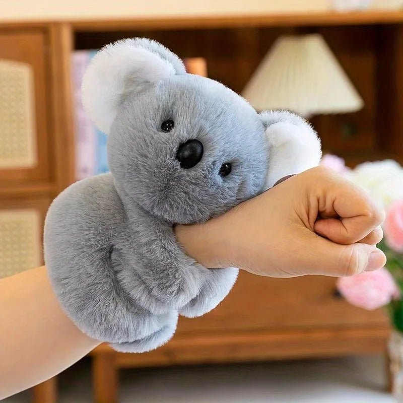 Soft Plush Bear Wrist Charm – Cute Gray Teddy Keychain Plush Wrist Charm Babs